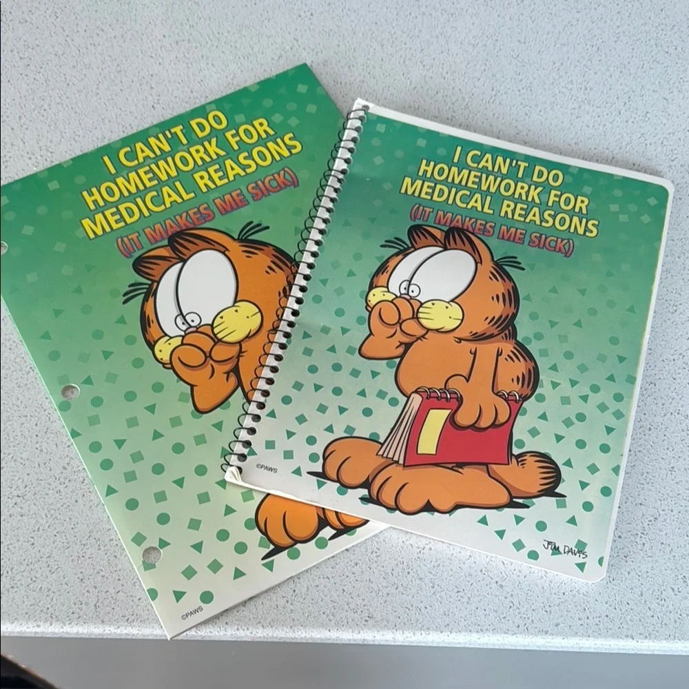 Garfield Spiral and folder Set 2